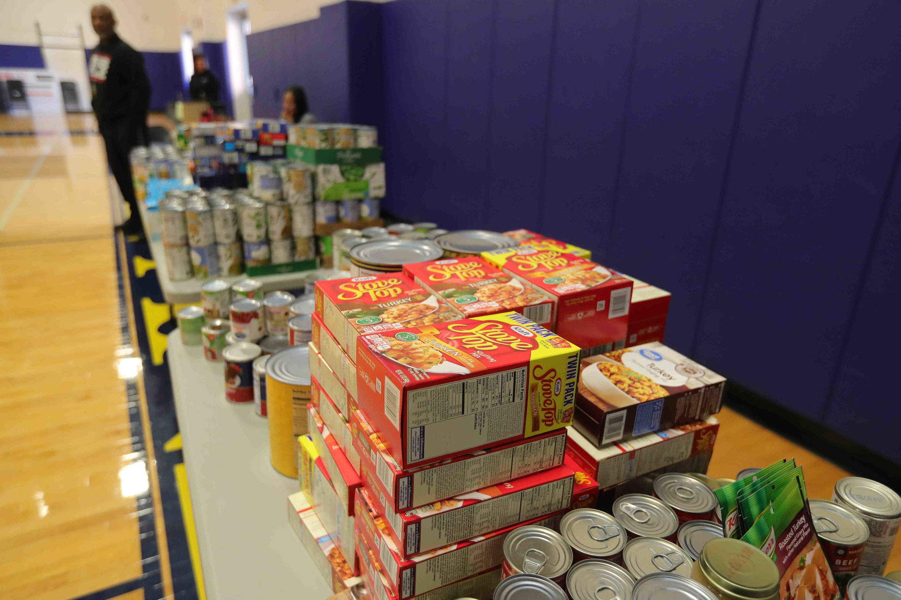 Pennsylvania Avenue School held a Thanksgiving Turkey Basket donation event for school families